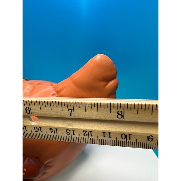 Kimple Mold Hand Painted Chicken Vintage 1987 Signed 8" x 8" Decor Ceramic Gift - Picture 9 of 9